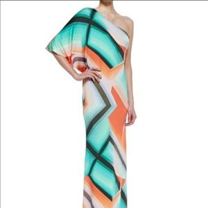Trina Turk Sausalito One Shoulder Maxi Multi